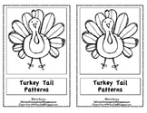 Kindergarten Thanksgiving Emergent Reader-"Turkey Tail Patterns"
