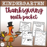 Kindergarten Thanksgiving Math Packet