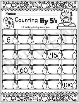 Kindergarten Thanksgiving Packet | No Prep | ELA & Math | TpT