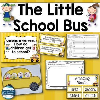 Preview of Kindergarten The Little School Bus Reading Street Unit 1 Week 1