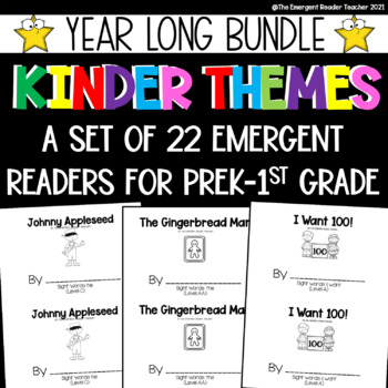 Preview of Kindergarten Themes of Easy Emergent Readers
