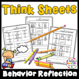 Kindergarten Think Sheets For Behavior Reflection