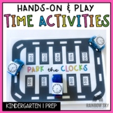 Kindergarten Telling Time Math centres | Time play activities