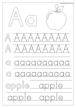 kindergarten tracing letters worksheets by phonicsforyou tpt