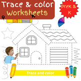 Kindergarten Tracing Worksheets Prek & K Grade Activity