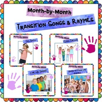 Preview of Kindergarten Transition Songs for Each Month, Classroom Management