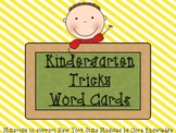 Kindergarten Tricky Word Cards-Yellow Stripes