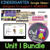 Kindergarten- UNIT 1 Bundle (Google Slides / Powerpoint) -