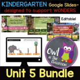 Kindergarten- UNIT 5 Bundle (Google Slides / Powerpoint) -