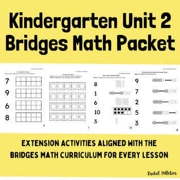 Preview of Kindergarten Math Worksheets - Unit 2