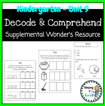 Preview of Kindergarten Unit 9 How Things Change Practice (Wonder's supplemental resources)
