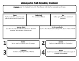 Kindergarten - Unpacking NC Math Standards