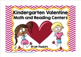 Kindergarten Valentine Math and Reading Centers