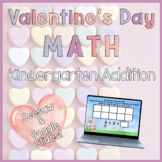 Kindergarten Valentine's Day Addition for Seesaw or Google Slides