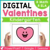 Kindergarten Valentine's Day Digital Math and Phonics Cent