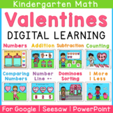 Kindergarten Valentine's Day Digital Math Centers | Seesaw