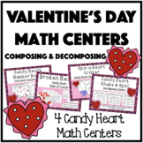 Kindergarten Valentine's Day Math Centers- CANDY HEART Centers