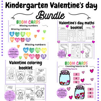 Preview of Kindergarten Valentine's day BUNDLE