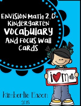 Preview of Kindergarten Vocabulary Cards - Envision 2.0