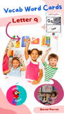 Kindergarten Vocabulary Cards | Letter Q | Phonics | Writi