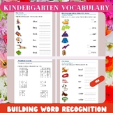 Kindergarten Vocabulary Worksheets: Building Word Recognition