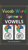 Kindergarten Vowel Vocabulary Spinners A,E,I,O,U