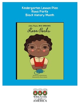 Preview of Kindergarten WAA Lesson Plan Black History Month Rosa Parks