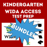 Kindergarten WIDA ACCESS Practice |All domains | BUNDLE