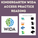 Kindergarten WIDA ACCESS Practice | Reading | English Learners