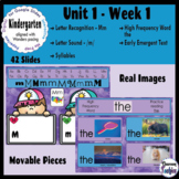 Kindergarten WONDERS Aligned ELA ACTIVITIES for Google Sli