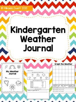 Preview of Kindergarten Weather Journal
