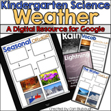 Kindergarten Weather Science Google Drive Digital Resource