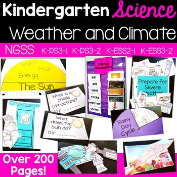 Preview of Kindergarten Weather and Climate Activities - Aligns to NGSS