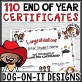 Kindergarten Certificates Completion Diploma Editable West