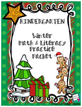 Preview of Kindergarten Christmas Break Packet