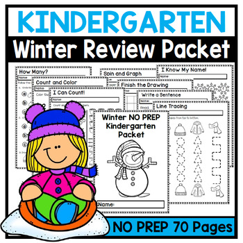 Preview of Kindergarten Winter Break Packet