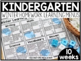Kindergarten Winter Learning Menus | DISTANCE LEARNING GOO