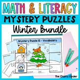 Kindergarten Winter Math and Literacy Puzzles - Mystery Pi