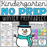 Kindergarten Winter NO PREP Math and Literacy