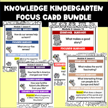 Wit and Wisdom Vocabulary for Word Wall- Kindergarten All Year BUNDLE!