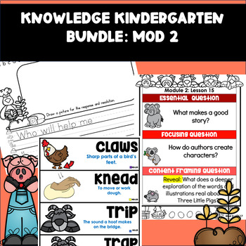 Preview of Kindergarten Knowledge Bundle Once Upon a Farm