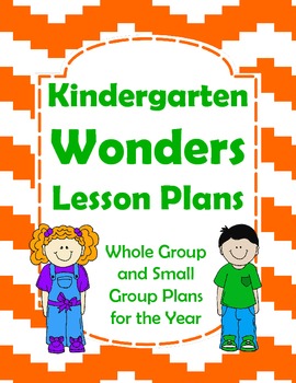 Preview of Kindergarten Wonders Lesson Plans for the Year