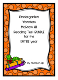 Kindergarten Wonders McGraw Hill Reading Test BUNDLE ENTIR