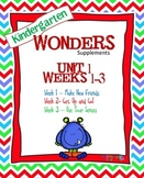 Kindergarten Wonders Reading Supplement ~ Unit 1 Bundle