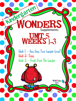 Preview of Kindergarten Wonders Reading Supplement ~ Unit 5 Bundle