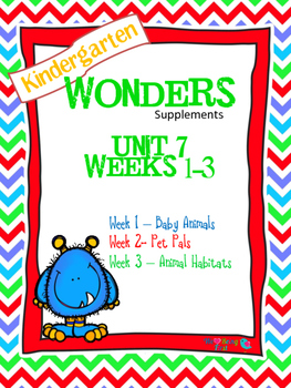 Preview of Kindergarten Wonders Reading Supplement ~ Unit 7 Bundle