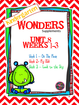Preview of Kindergarten Wonders Reading Supplement ~ Unit 8 Bundle