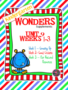 Preview of Kindergarten Wonders Reading Supplement ~ Unit 9 Bundle
