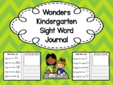 Kindergarten Wonders Sight Word Fluency & Writing Journal