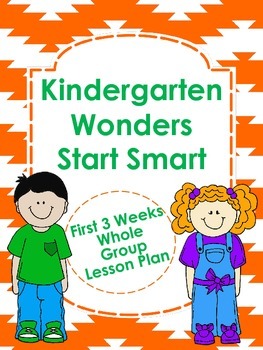Preview of Kindergarten Wonders Start Smart Lesson Plans
